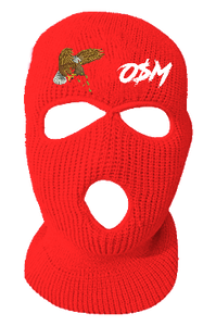 Money Text Ski Mask - Red – pointblankclothing